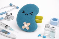 Angry kidney plushie
