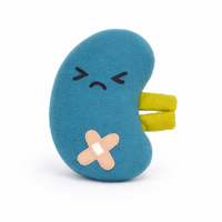 Angry kidney plushie