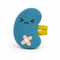 Angry kidney plushie