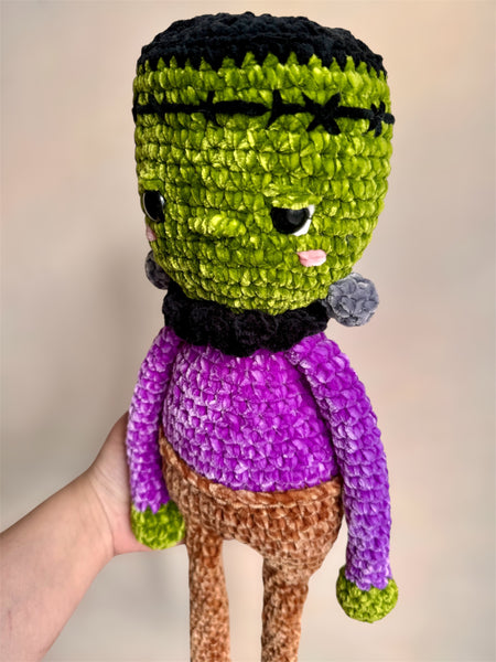 Floopy Frankensteins monster plushie  - handmade to order - Halloween soft toys