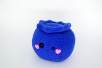 Blueberry plushie / desk buddy berry kawaii handmade fruit vegan food