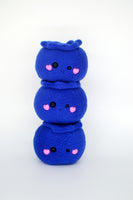 Blueberry plushie / desk buddy berry kawaii handmade fruit vegan food