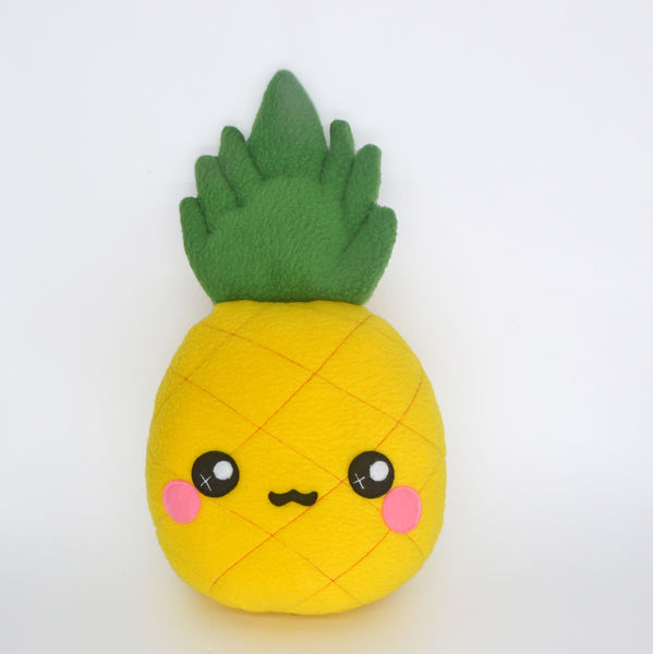 Pineapple plushie,  handmade soft fruit