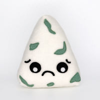 Milton Stilton , the blue cheese wedge - handmade plush