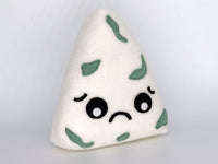 Milton Stilton , the blue cheese wedge - handmade plush