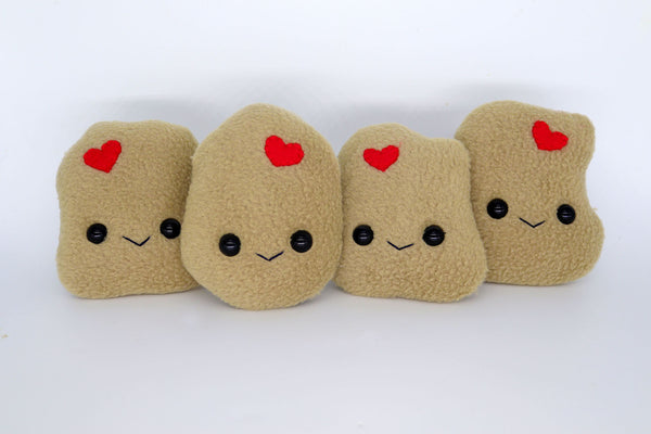 Chicken nuggets plushies - handmade to order