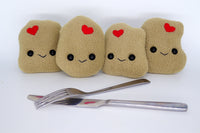 Chicken nuggets plushies - handmade to order