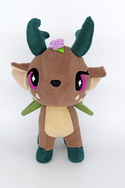 Magical fawn fairy plushie - handmade to order