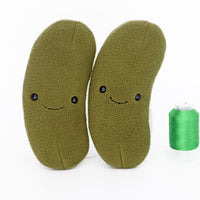 Dill Pickle plushie - handmade to order