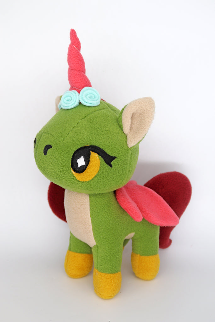 Fairy unicorn, kawaii  plushie - handmade to order