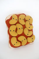 Baked beans on toast pillow