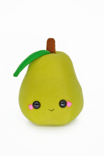 Pear kawaii novelty soft toy Plusheez