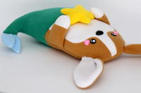 Corgi mermaid plushie , handmade to order