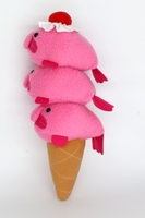 Blobfish icecream handmade plushie