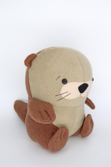 Otter handmade plush toy
