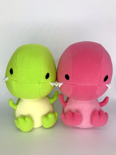 Chubby T-Rex handmade plush toy