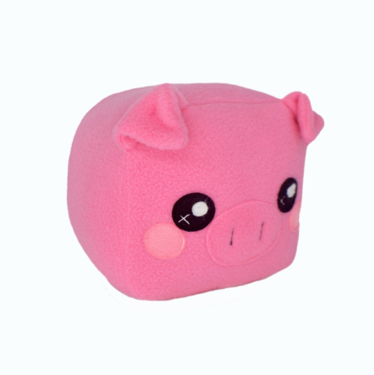 Piglet plushie loaf shape cube square plush toy