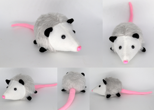 Opossum handmade plushie
