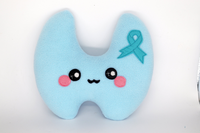 Thyroid plushie comfort pillow plush toy kawaii