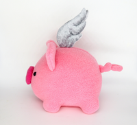 Flying pig plushie -Nothing's impossible - when pigs fly !