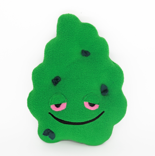 Stoned cannabis bud plushie / pillow