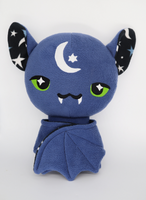 Stars and Moon bat plushie , made to order