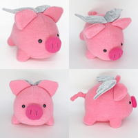 Flying pig plushie -Nothing's impossible - when pigs fly !