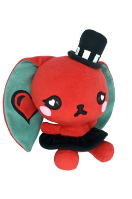 BIG Love bunny plushie , red rabbit steampunk gothic kawaii plush toy