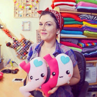 Gastric Band comfort pillow - handmade kawaii plushie