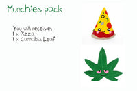 Munchies Pack - Pizza and Pot plushies/pillows