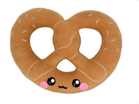 Pretzel plushie / kawaii pillow baked goods novelty stuffed cushion