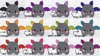 Bat plushie kawaii soft toy plush handmade vampire halloween cute scary