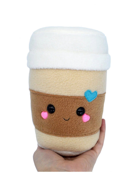 Coffee Cup plushie , kawaii plush soft toy home decor novelty pillow