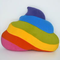 BIG Rainbow unicorn poop plushie happy drop pee kawaii humor plush toy kawaii pillow cushion
