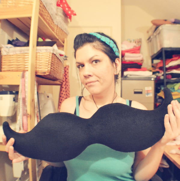 Huge Moustache pillow /cushion handmade home decor novelty