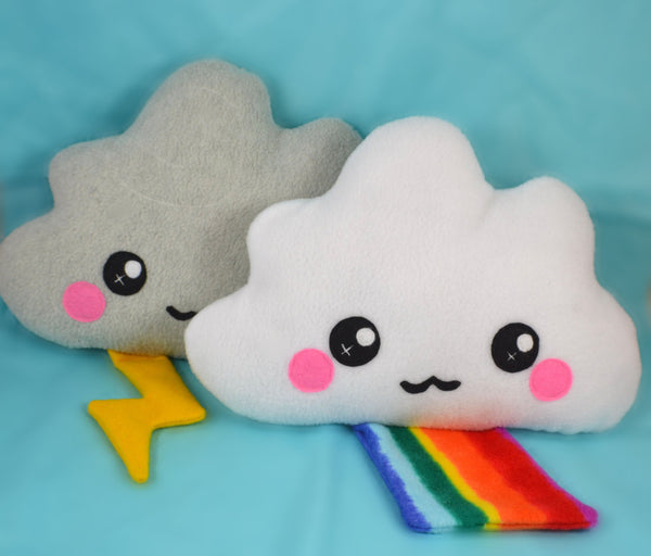 Cloud plush toy / novelty soft pillow / kawaii cushion / rainbow