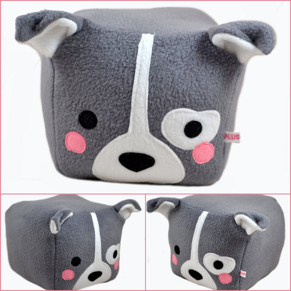 Dog cube plushie/Pitbull Bull Terrier / Corgi / Boston Terrier / Husky / Shiba Inu