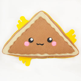 Grilled cheese sandwich triangle pillow / plush toy