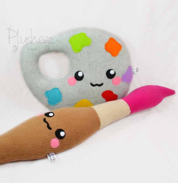 Painting brush and palette SET kawaii plush toys plushies