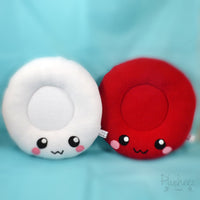 Blood cells - Red and White - plush toys - pillows