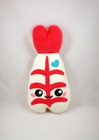Shrimp plushie / Prawn kawaii food pillow