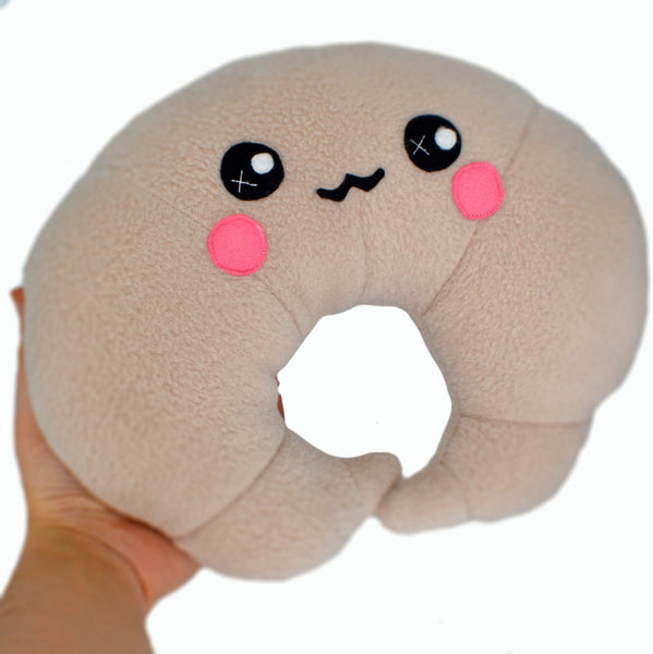 Croissant plush kawaii pillow baked goods quirky novely cushion