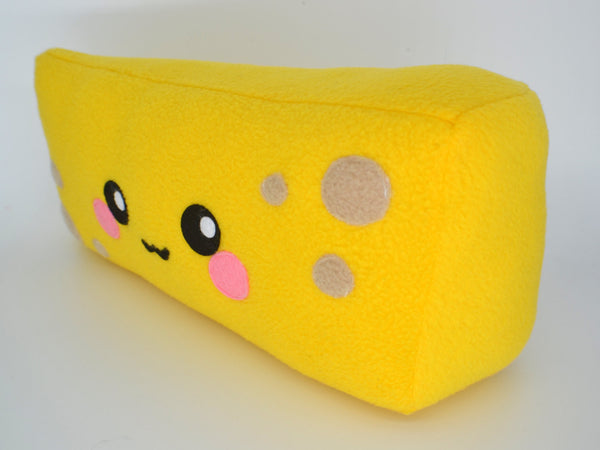 Cheddar Cheese kawaii plushee novelty comfort food pillow cushion stuffed toy