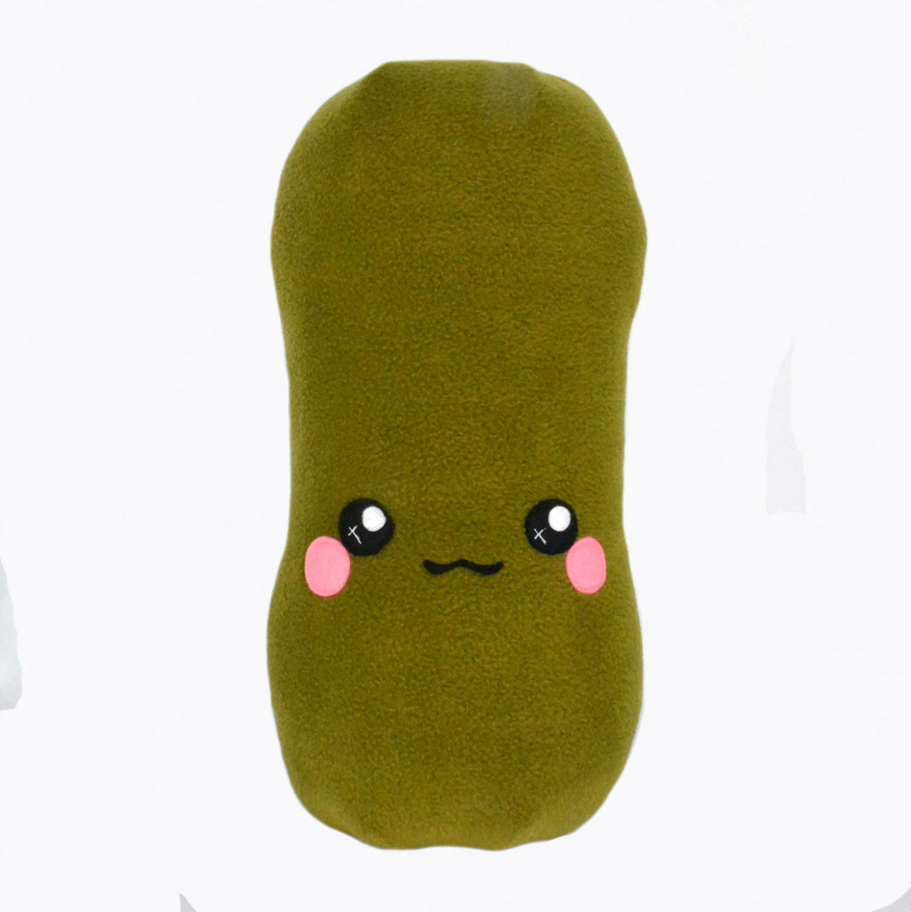 Dill Pickle plushie / decorative pillow/ novelty food cushion