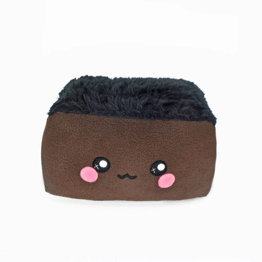 Brownie plushie / kawaii fluffy sweet pillow