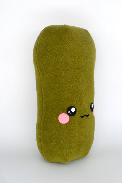 Dill Pickle plushie / decorative pillow/ novelty food cushion