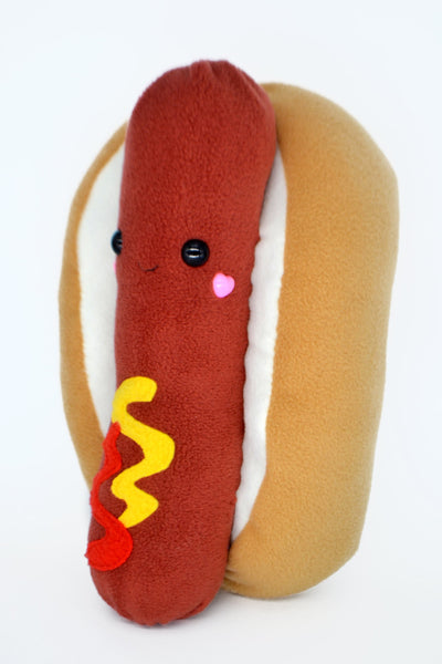 Hot Dog plushie / kawaii fast food pillow