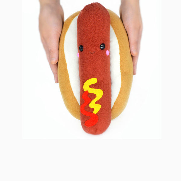 Hot Dog plushie / kawaii fast food pillow