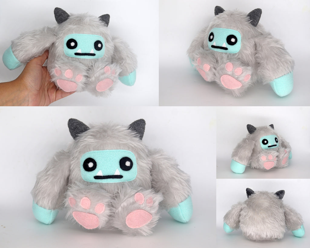 Yeti monster - handmade plushie - cute and fluffy