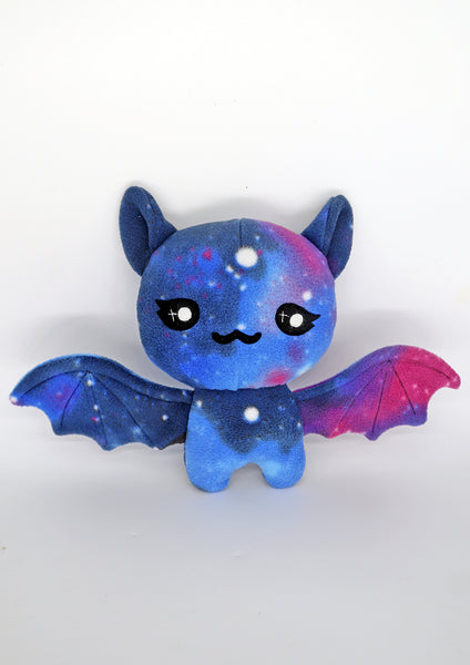Galaxy bat plushie - cushion handmade vampire halloween cute scary